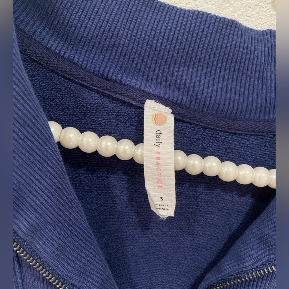 Anthropologie Daily Practice Meru Shift Dress navy blue size S - Picture 4 of 5